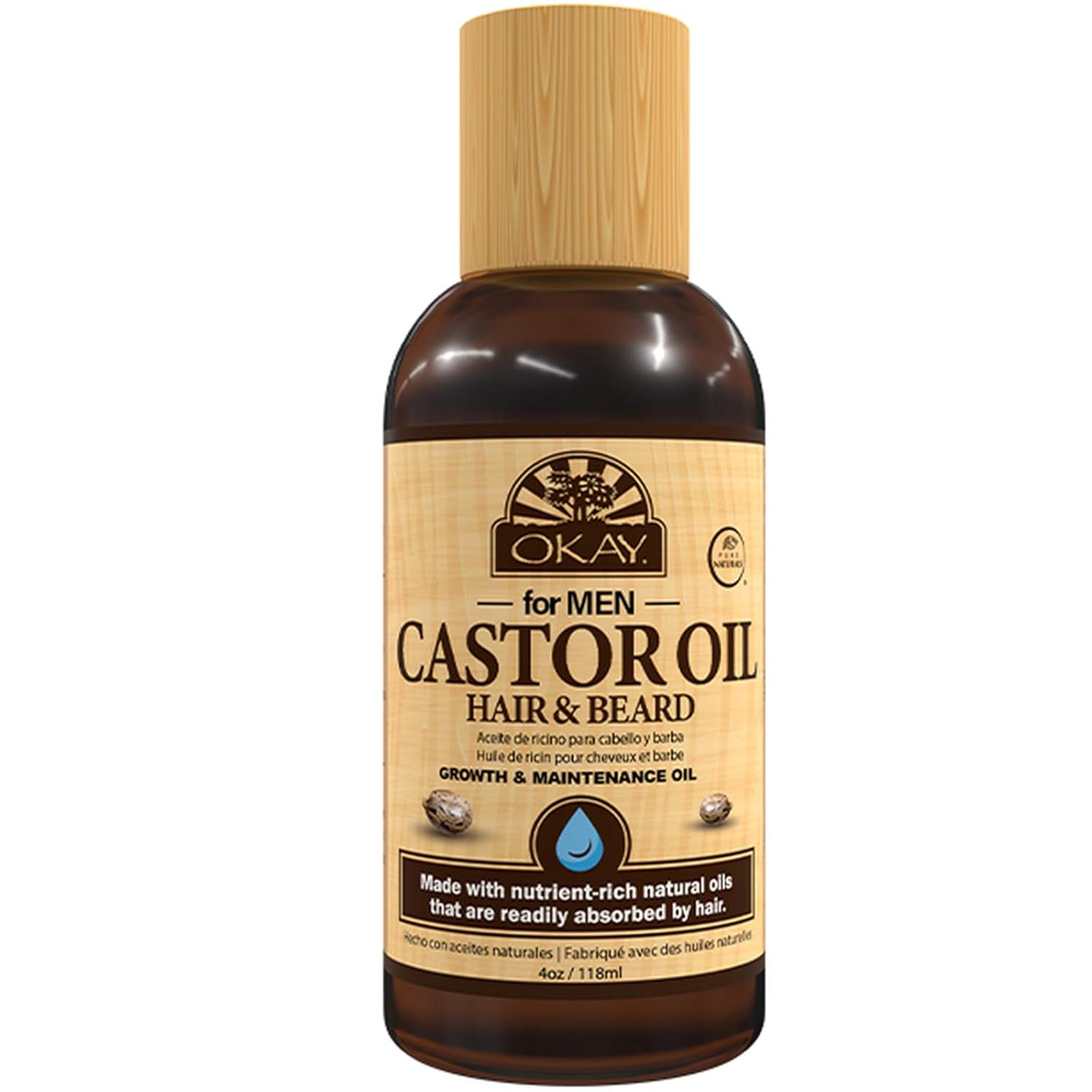 Amazon Com Okay Men S Castor Oil Beard And Hair Growth Oil Lightweight For All Hair Types Textures Stimulates Hair Growth Readily Absorbed Free Of Silicone Paraben 4 Oz Brown Beauty Amazon Com Okay Men S Castor Oil Beard And Hair Growth Oil Lightweight For All Hair Types Textures Stimulates Hair Growth Readily Absorbed Free Of Silicone Paraben 4 Oz Brown Beauty