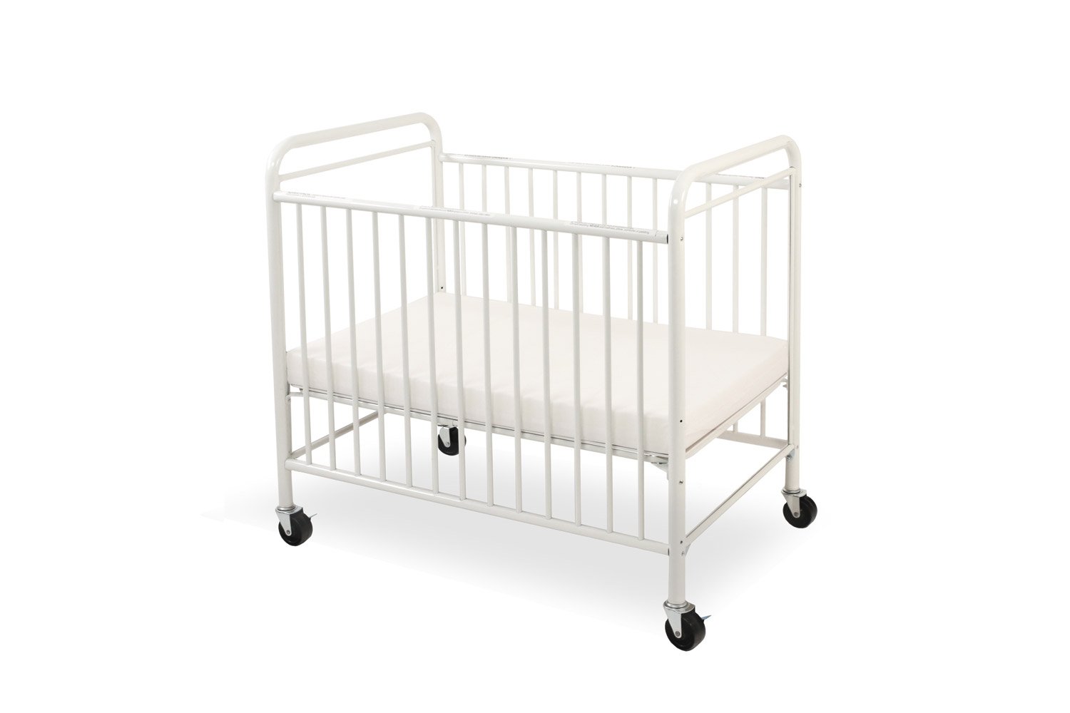 LA Baby The Condo Metal Evacuation Window Crib, White 768666851007 eBay