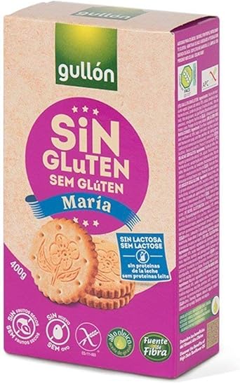 Biscoito Maria sem Glúten Zero Lactose Gullón Caixa 400g