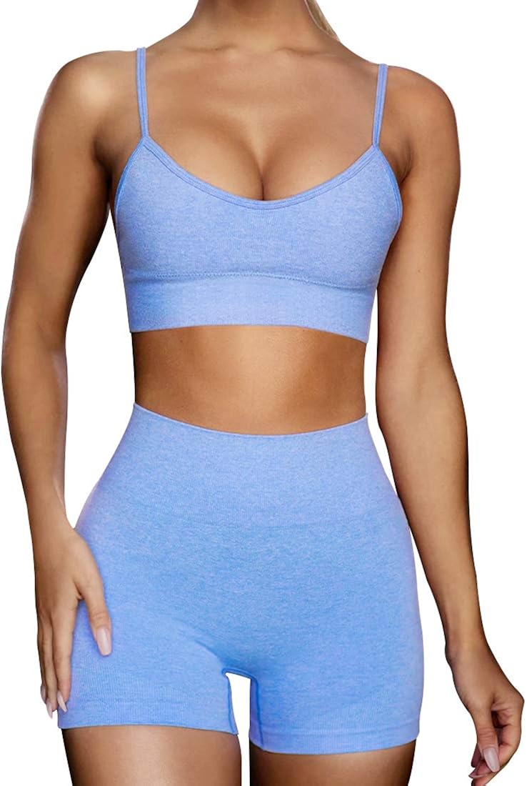 shorts and sports bra set