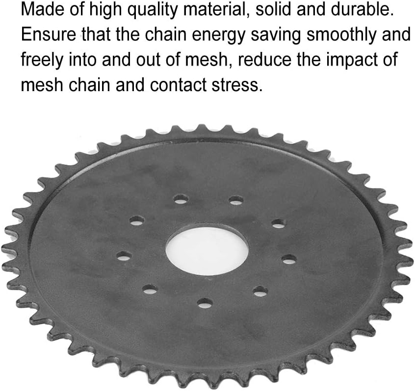EBTOOLS Chain Sprocket, 9 Hole 44 Tooth Chain Sprocket for 49cc 66cc 80cc Engine Motorized Bicycle - Image 5
