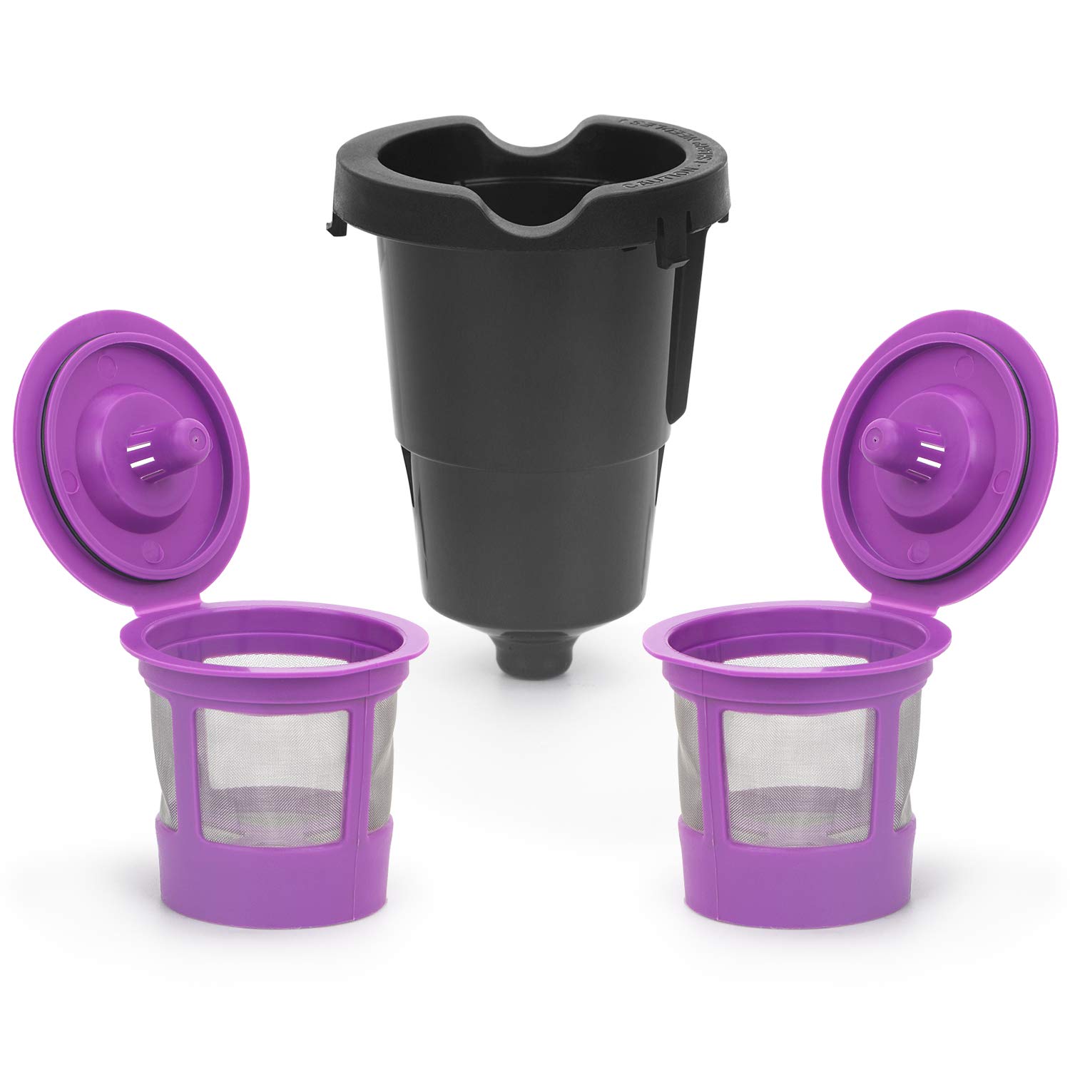 STYDDI K Cup Holder Adapter Replacement and Reusable Coffee Filter Compatible with Keurig K-Mini, Keurig K-Mini Plus
