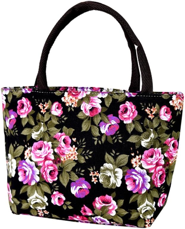 Xuxuou Colorful Tote Shopping Bag Canvas Reusable Grocery Bag Shoulder Bag Stylish Tote Bag