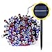 Qedertek Solar String Lights, 72 Ft 200 LED Waterproof Fairy Decoration for Indoor/Outdoor, Patio, Lawn, Garden, Party, Wedding, Holiday Decorations, and Christmas (Multi Color)