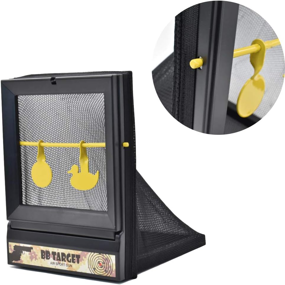 Airsoft Aim Target with Trap Net Catcher, Portable BB Bullets Recycling Device Airsoft Aim Target Stand and Paper Target for Shooting Training Device Durable Net Trap : Sports & Outdoors