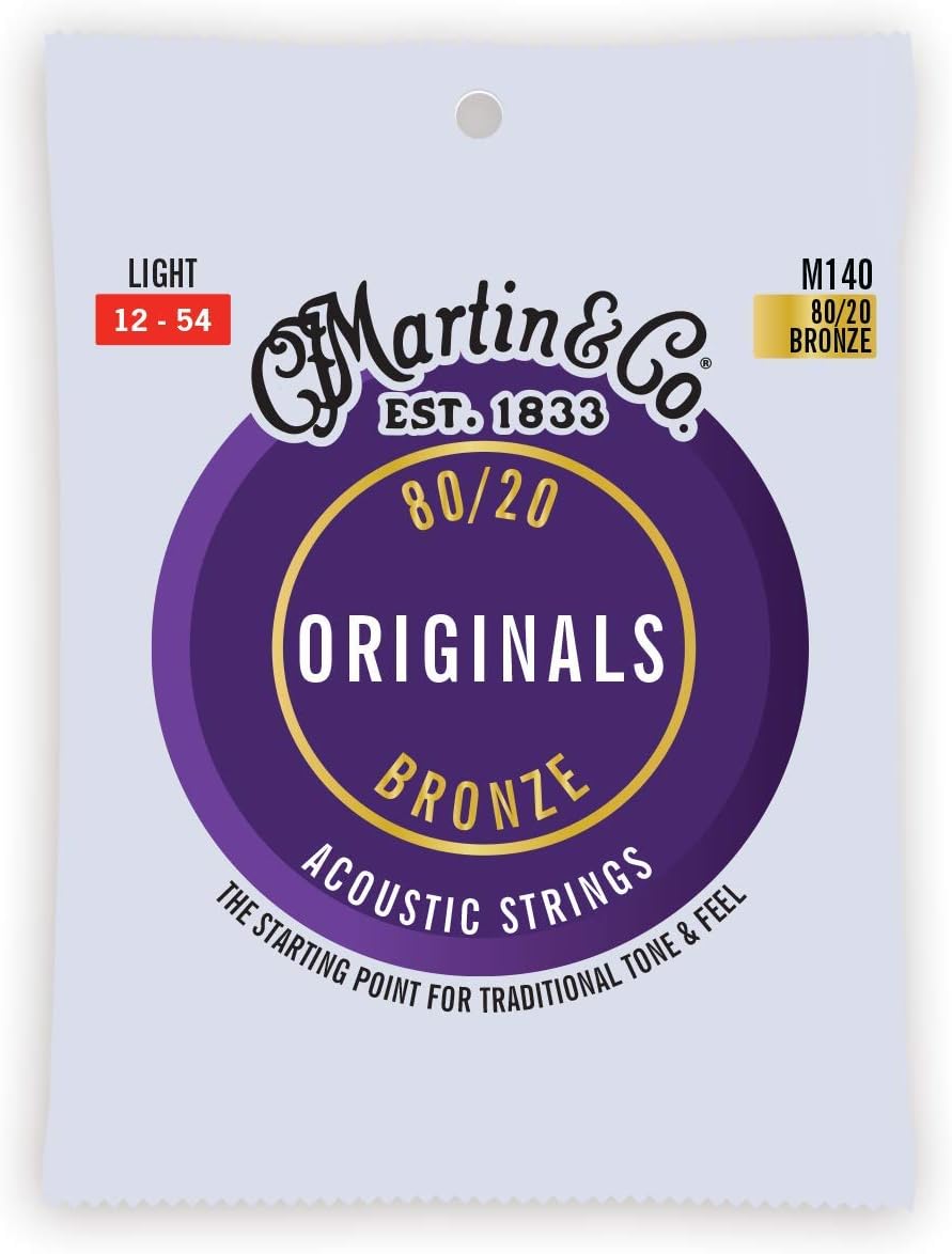 Martin Guitar Strings Acoustic - Martin 80 20 Bronze Acoustic Guitar Strings Light Amazon Co Uk Musical Instruments