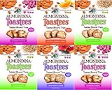 Almondina Toastees, 5.25 oz Package (Pack of 6) (Variety Pack)