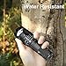 BAKTH Super Bright CREE XML T6 LED Tactical Flashlight, Outdoor Handheld Zoomable Adjustable Focus 5 Light Modes Water Resistant Torch with USB Charger & 18650 Rechargeable Battery