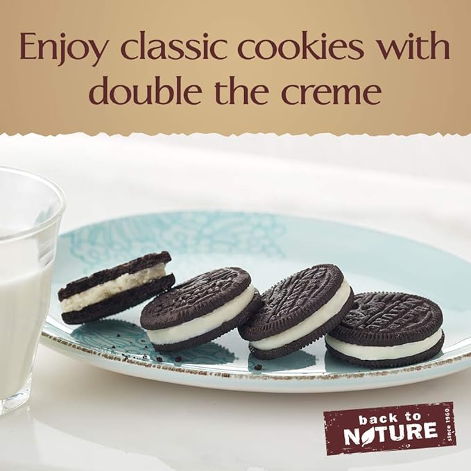 Back To Nature Cookies Non Gmo Double Classic Creme 10 7 Ounce Packaging May Vary Amazon Com Grocery Gourmet Food