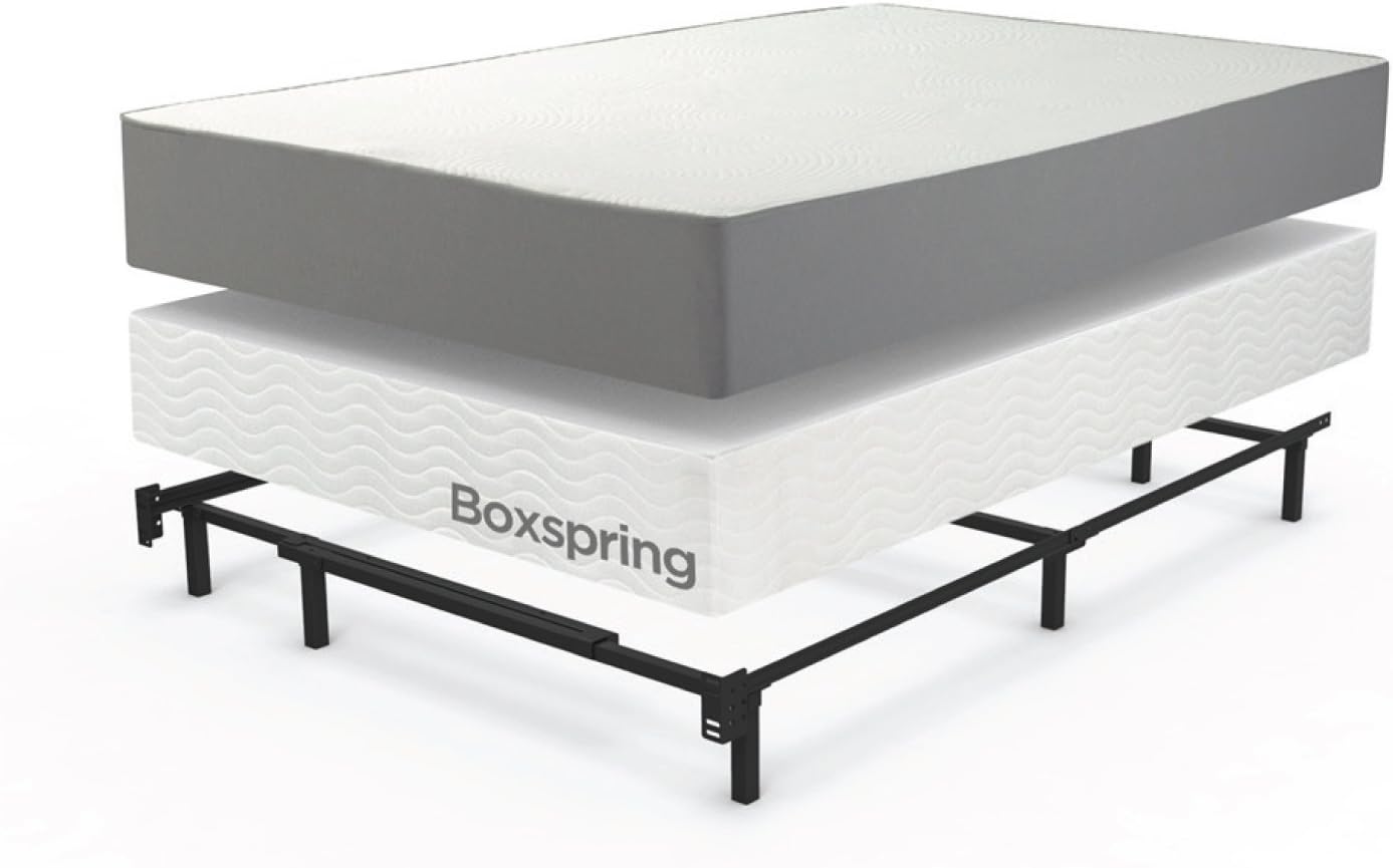 Zinus Michelle Compack 9-Leg Support Bed Frame, for Box Spring and Mattress Set, Queen: Furniture & Decor