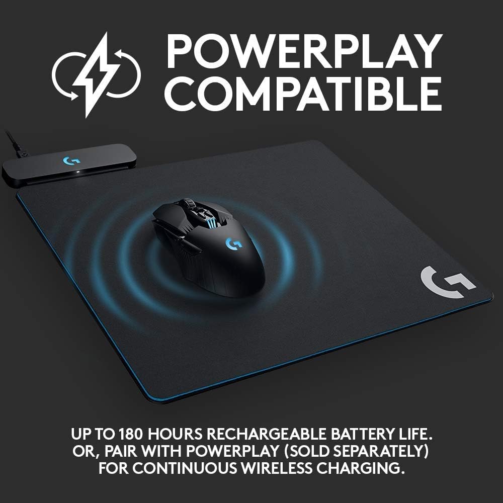 Logitech G903 LIGHTSPEED Wireless Gaming Mouse W/ Hero 16K Sensor, 140+ Hour with Rechargeable Battery and Lightsync RGB. PowerPlay Compatible, Ambidextrous, 107G+10G Optional, 16, 000 DPI: Computers & Accessories