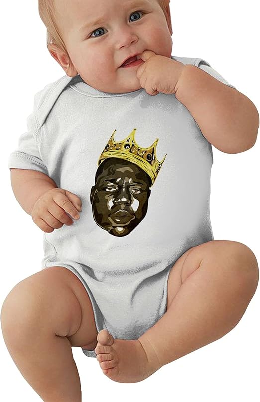 Biggie Smalls Baby Crawling Suit, Baby Summer Short Sleeve, Suitable For Male And