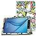 MoKo Samsung Galaxy Tab E 9.6 Case - Slim Folding Cover for Samsung Galaxy Tab E Wi-Fi / Tab E Nook 9.6-Inch Tablet Verizon 4G LTE Version, Lucky TREE (NOT FIT Tab E 8.0 inch Tablet)