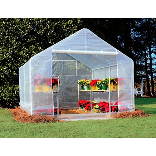 King-Canopy-GH1010-10-Feet-by-10-Feet-Fully-Enclosed-Greenhouse-Clear