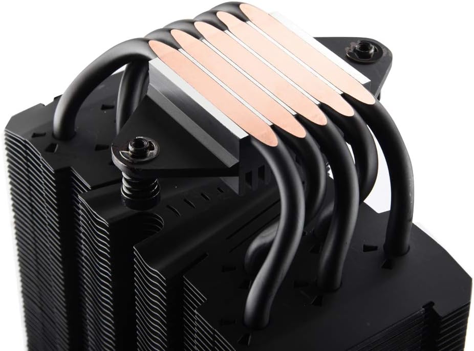 ENERMAX T50 AXE FSS 140 mm CPU Air Cooler All-Black, 230W TDP, 5 6mm Copper Heat Pipes, Air Guide Included - Image 5