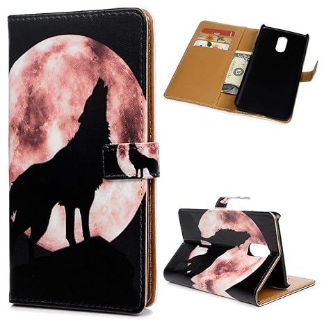 Edauto OnePlus 6T Hülle Leder Handyhülle Flip Case Tasche Wallet Kunstleder Bookstyle Brieftasche Schutzhülle Magnetisch Kart