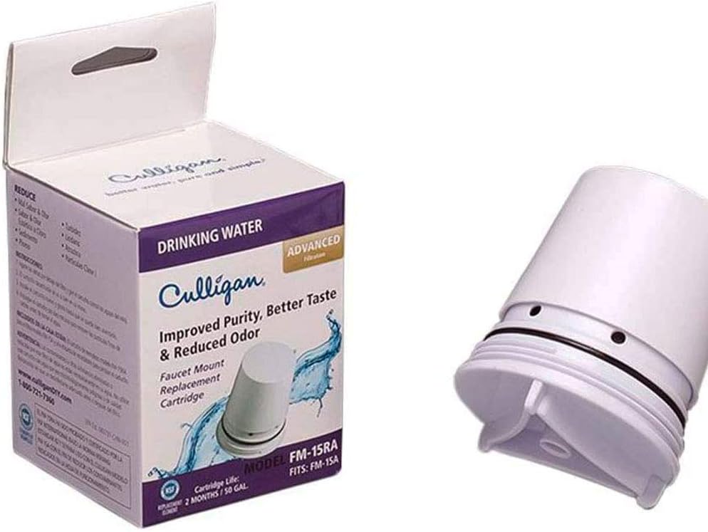 Culligan FM-15RA Faucet-Mount Replacement Water Filter Cartridge, 200 Gallon, White: Home Improvement