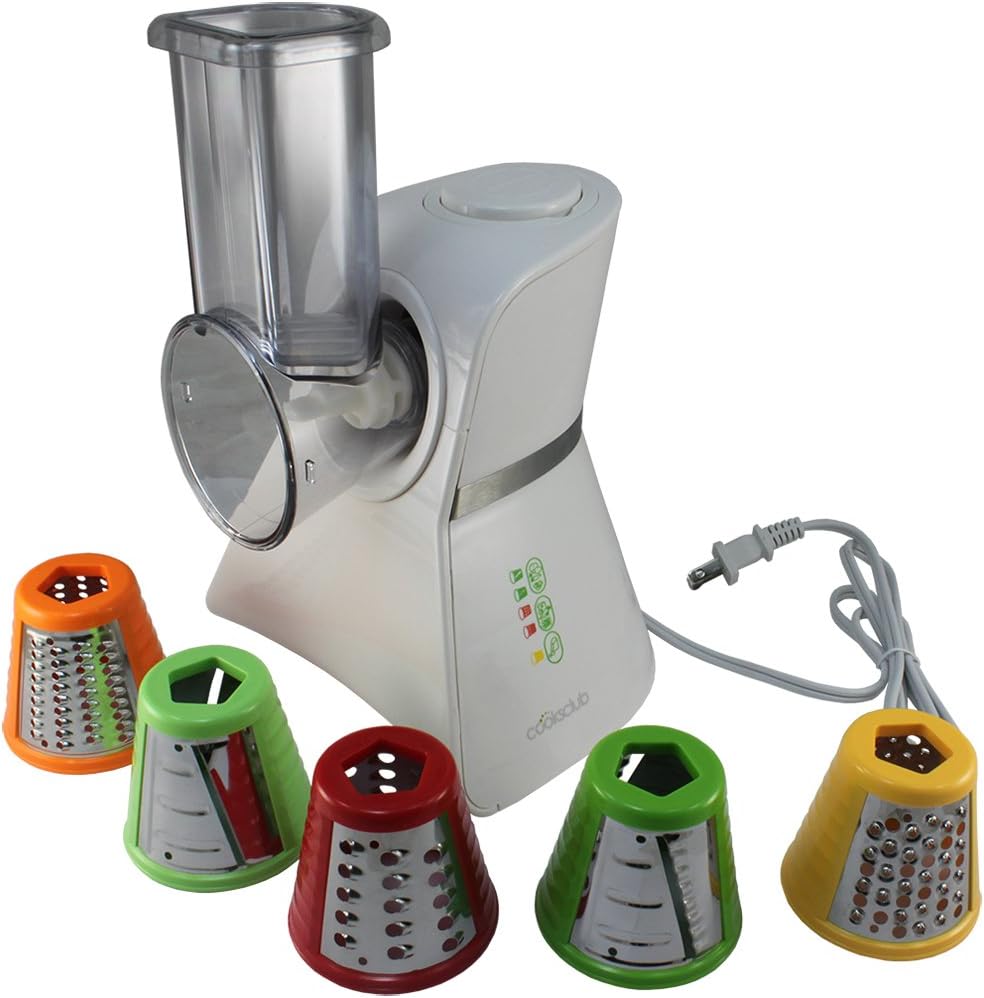 Salad Maker Mini Food Processor and Produce Shooter White