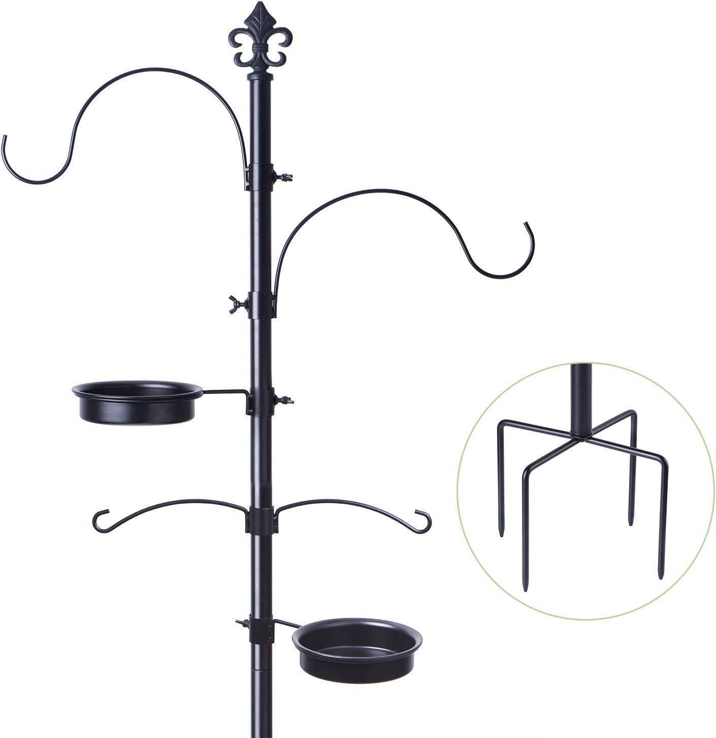 Bolite 18014 Bird Feeding Station For Outdoors Multi Feeder Pole