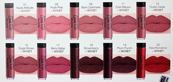 isadora ultra matt liquid lipstick