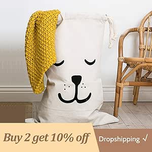 POUPDM Cesta de lavandería Bolsa de Almacenamiento de Gran tamaño Cesta