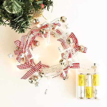 Decorazioni Natalizie A Led.Ghirlanda Natalizia Led Decorazioni Natalizie Luci Campanella A Stella Fata Luci Ghirlanda Rame Stringa Luci Per Albero Di Natale Decorazione Per Matrimoni A Casa 2m 20 Led Amazon It Casa E Cucina