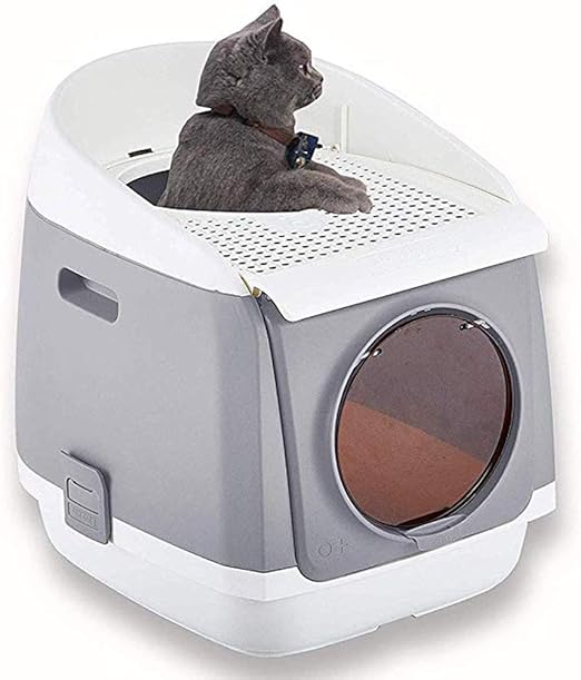 Amazon Com Cat Litter Box Furniture Cat Space Capsule Foldable