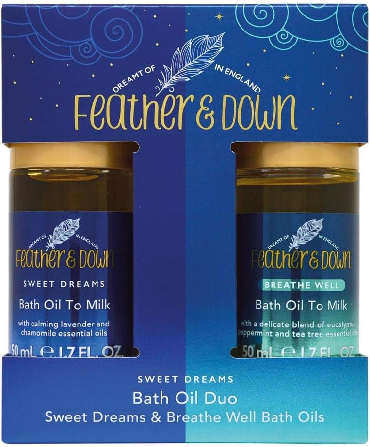 Feather & Down Sweet Dreams Bath Oil Duo Gift Set, Relax