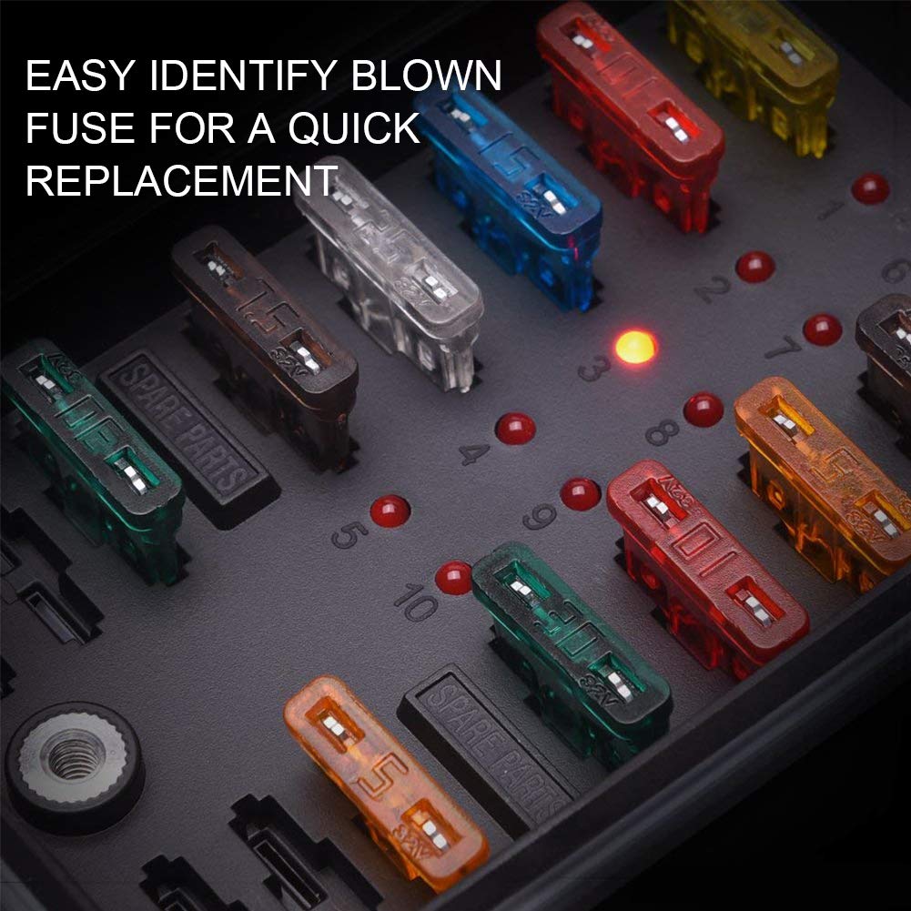 200Pcs Car Blade Fuses Assortment Set with Mini Puller - ECLEAR Standard Durable Assorted Fuses Replacement Kit - 2A 3A 5A 7.5 A 10A 15A 20A 25A 30A 35A Puller for Auto Truck Boat Marine RV SUV