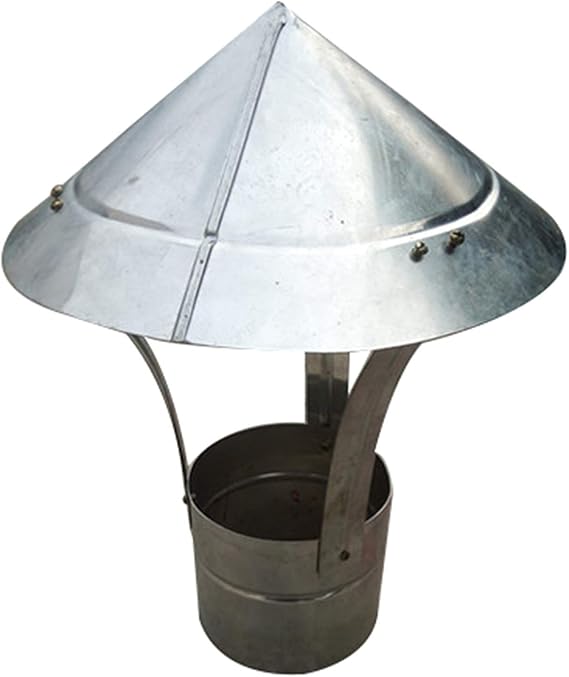zvcv Chimney Cowl Cap Round Chimney Cowl Bird Guard Roof Cowl Rain Cover Protector