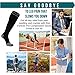 Run Forever Compression Socks for Men & Women 20- 30 mmHg Medical Grade Graduated Stockings (Black, Medium) - Compression Socks for Women