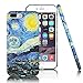 YunMonster Clouds Compatible iPhone 7 Plus Case/iPhone 8 Plus Case [Famous Paiting Series] Smooth Premium Durable Hard PC Funny 3D Flowing Oil Painting case-The Starry Night Van Gogh for iPhone