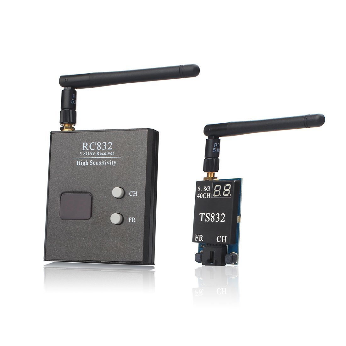 for Audio Video FPV Range Drone TS832+RC832 and FPV AKK 2000M 5.8G Transmitter Receiver TS832+RC832 AKK Receiver 2000M Range Drone and FPV Audio Transmitter 5.8G for FPV Video