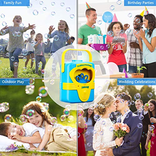 Bubble Machine With Music For Kids Children Toddlers Babies Boys Girls Automatic Durable Bubble Makers Birthday Parties Picnics Parks Bubble Blower Toys 2 3 4 5 6 Years Old Outdoor Battery Operated - Thumbnail 5