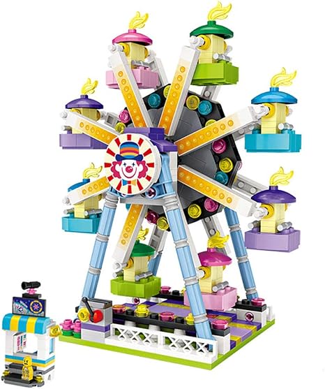Amazon Ipt Lozminiブロック 遊園地 遊具シリーズ アトラクション Lozブロック ロズ ミニブロック 小さいブロック パズル おもちゃ 並行輸入品 Loz M01 1718 観覧車 ブロック おもちゃ