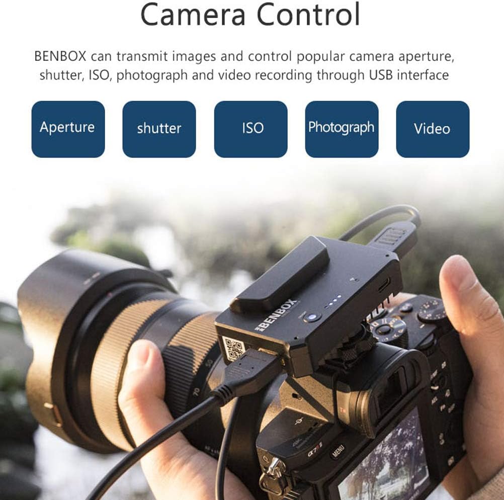 INKEE Benbox Video Transmitter, 5.8G WiFi Wireless Live Transmission to 3 Devices Built-in Cold Shoe, 1080p HDMI, 300ft/100m Range, Supports Android/iOS/Windows/Mac : Camera & Photo