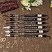 FTVOGUE 6 Pcs/Set Water Brush Pen, Piston Water Color Brush Chinese Japanese Calligraphy Pen for Beginner Painting Reusable Brush Drawing Pen