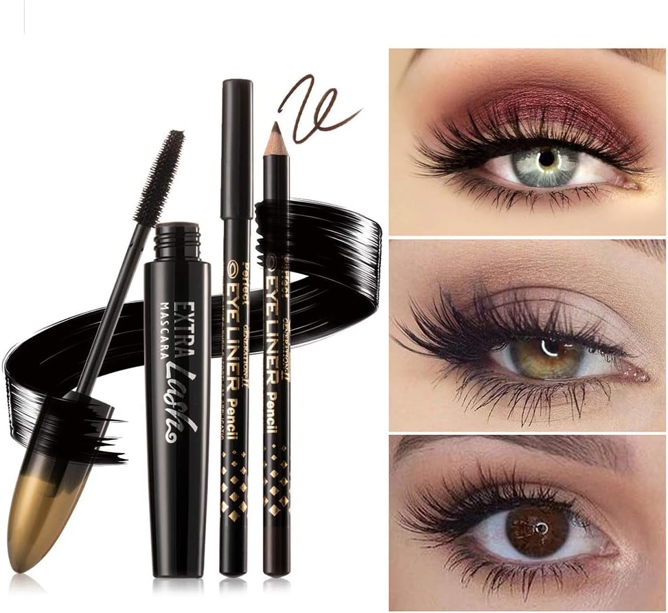 Mascara, waterproof mascara 3D eyeliner long curling is not easy to smudge dense grafting lasting