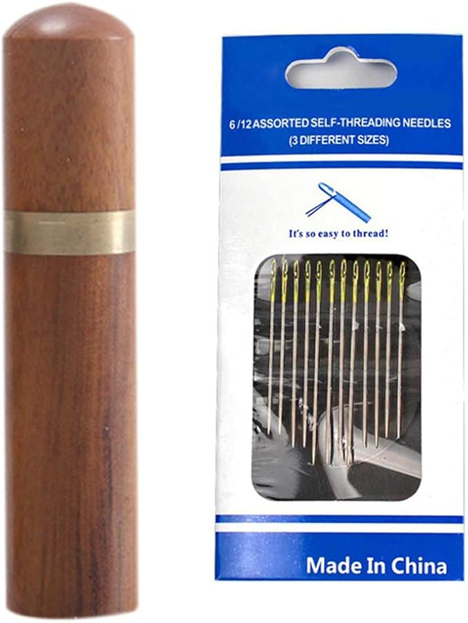JIEHED SelfThreading Needles Set, Hand Sewing Needle, Side Opening