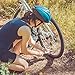 WOTOW Bike Frame Mini Pump, Bicycle Portable Pump Fit Presta & Schrader Tire Repair Patch Kit with Glueless Puncture Cycling inflator 120 PSI No Valve Changing for Road Mountain and BMX Bikes
