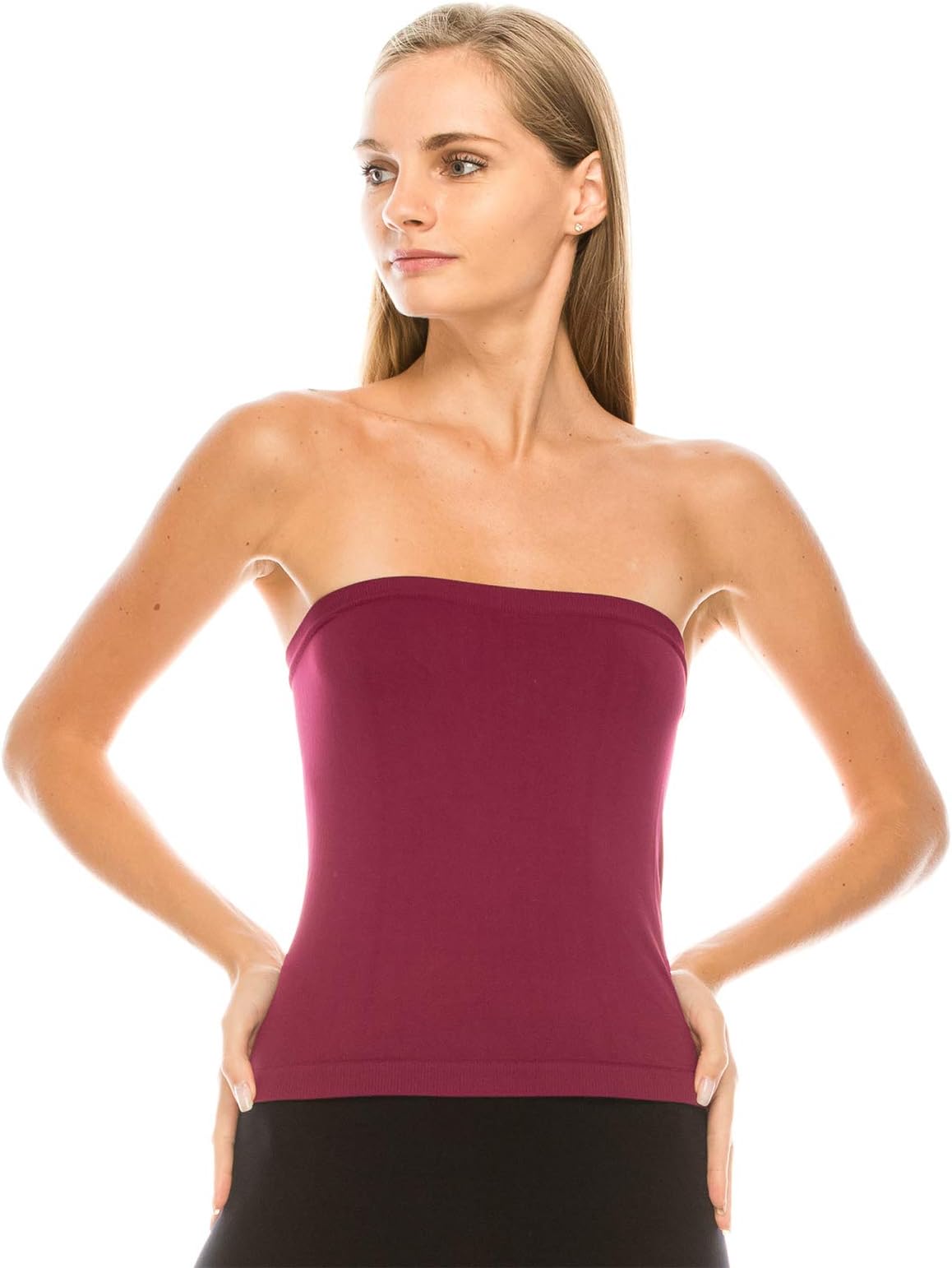 Medium Length Bandeau Bra Top - UV Protective Fabric UPF 50+ (Made with Love in The USA)