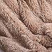 Bedsure Plush Faux Fur Reversible Fleece Twin Bed Blanket - Super Soft Lightweight Blanket for Adults (60 x 80 inches, Camel)