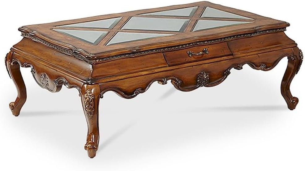 Lavelle Melange Coffee Table Living Room Furniture by Aico Amini (Cocktail & End & Console Table)