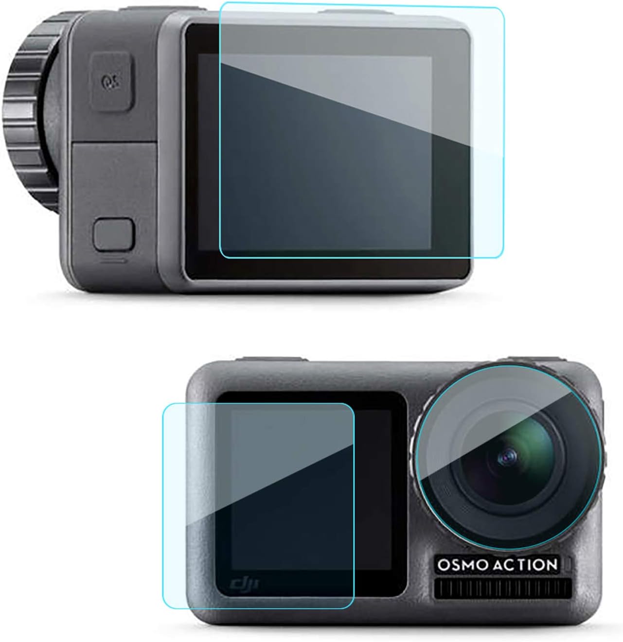 Tempered Glass Screen Protector for Osmo Action,6 Pack Anti-Scratch Bubble Free Screen Protector Film Set for DJI Osmo Action Camera Accesorries