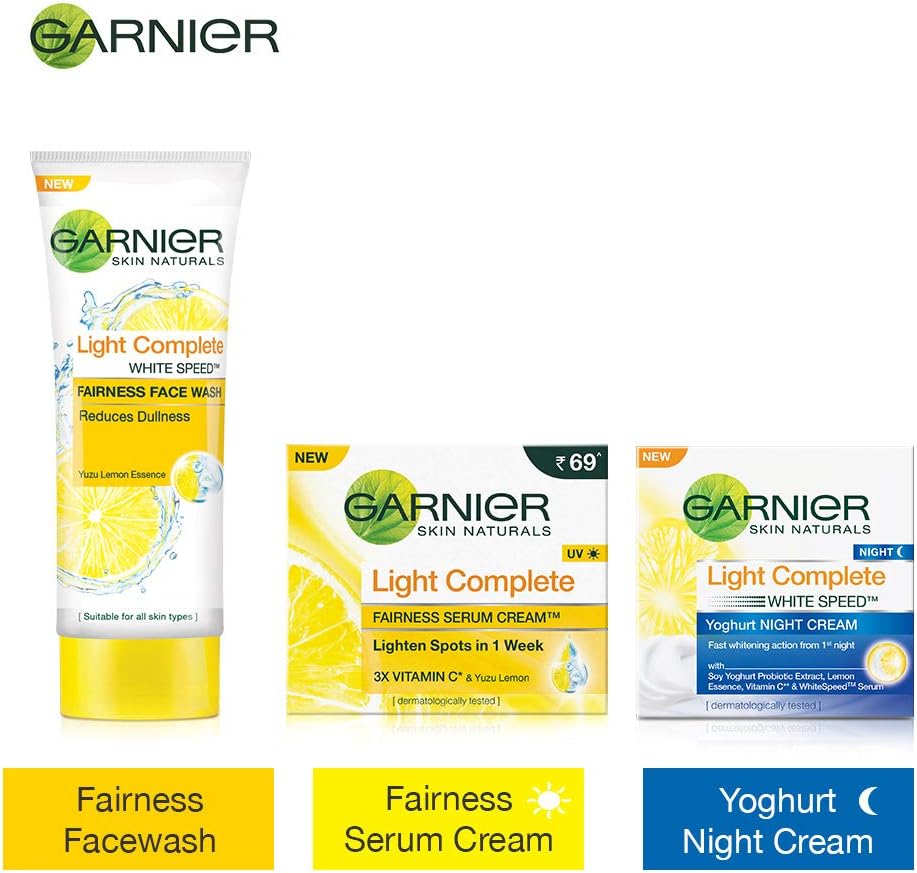 garnier light face cream
