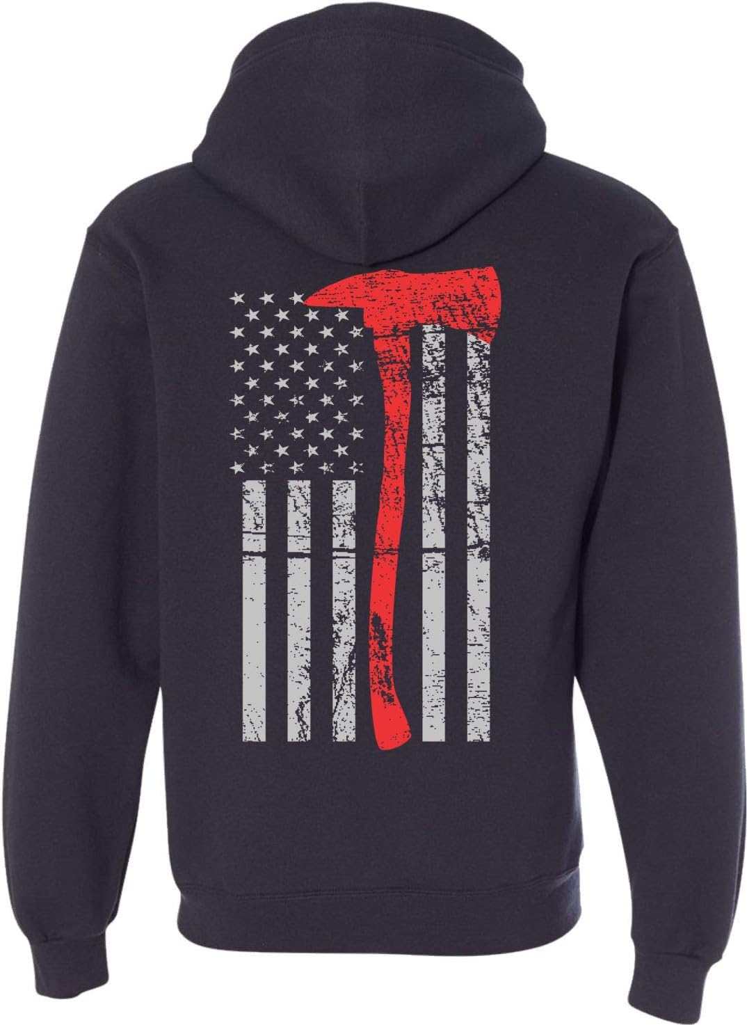 Patriot Apparel Axe Flag Thin Red Line Hooded Sweatshirt