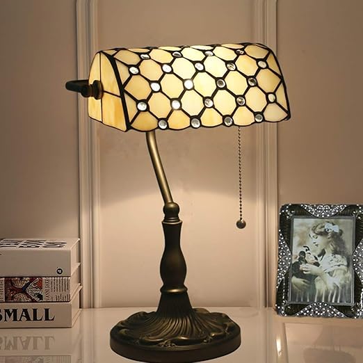 Amazon Com Antique Bankers Metal Vintage Banker Desk Table Lamp
