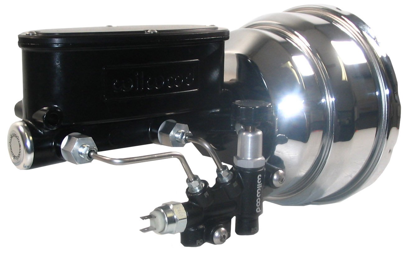 Buy NEW CHROME POWER BRAKE BOOSTER & BLACK WILWOOD MASTER CYLINDER SET