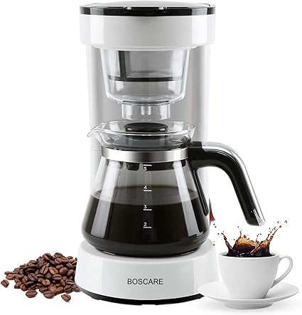 Amazon Boscare コーヒーメーカー 再利用可能なフィルター付き 小型ドリップコーヒーメーカー コンパクトコーヒーポット醸造機 5カップ Boscare コーヒーメーカー 通販