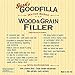 Goodfilla Walnut, 8 oz, Wood and Grain Filler, Stainable, Tintable, Sandable, Zero waste, Non-Toxic, USA made